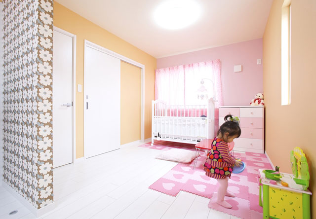 【子供部屋：事例写真一覧】パステルカラーを中心にかわいいお子様の為に夢のあるお部屋を・・・ 