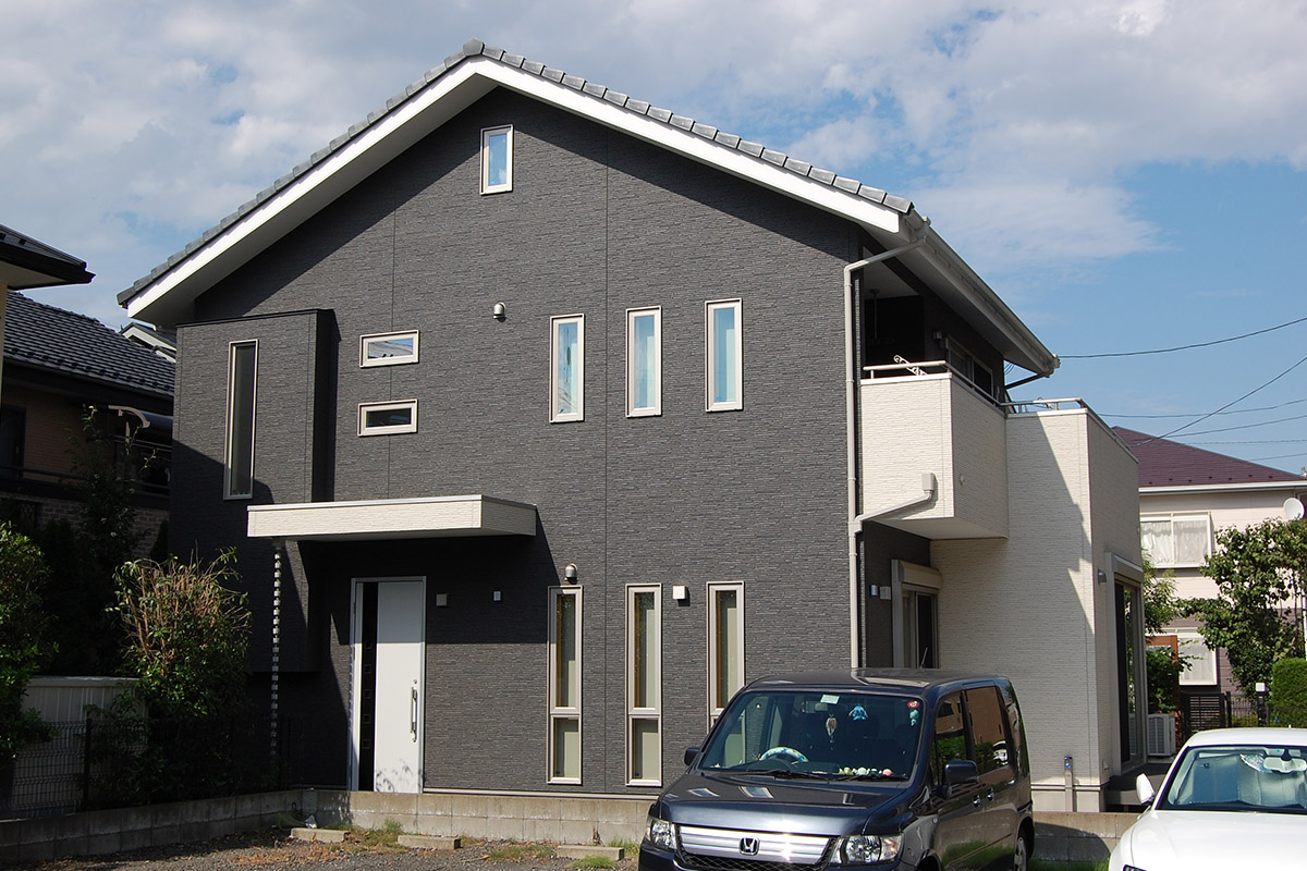 イケヤ建築設計 施工事例 Style F 白と黒のシンプル外観の家 注文住宅のハウスネットギャラリー