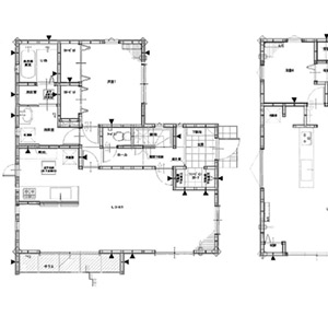 図面　適度な距離感を間取りで実現した部分共有型の2世帯住宅